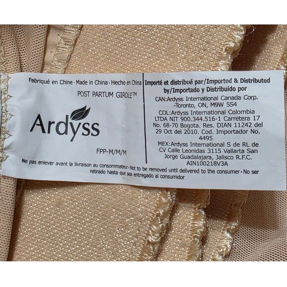 Ardyss Postpartum Girdle Beige Size Medium - Picture 7 of 16